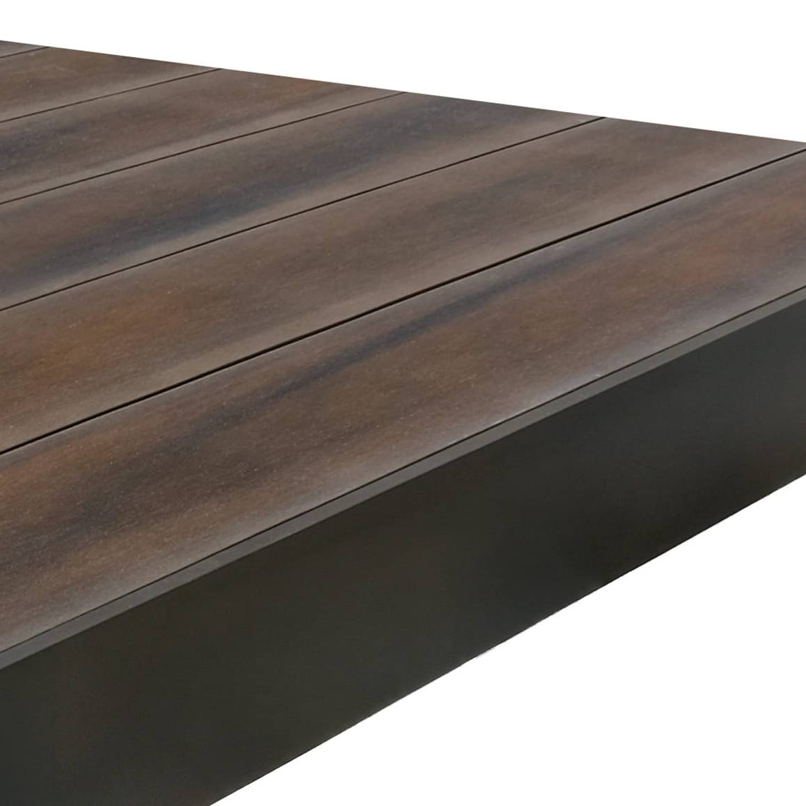Deck Compósito CDECK WUUDE na cor Dark Walnut com fecho 92mm
