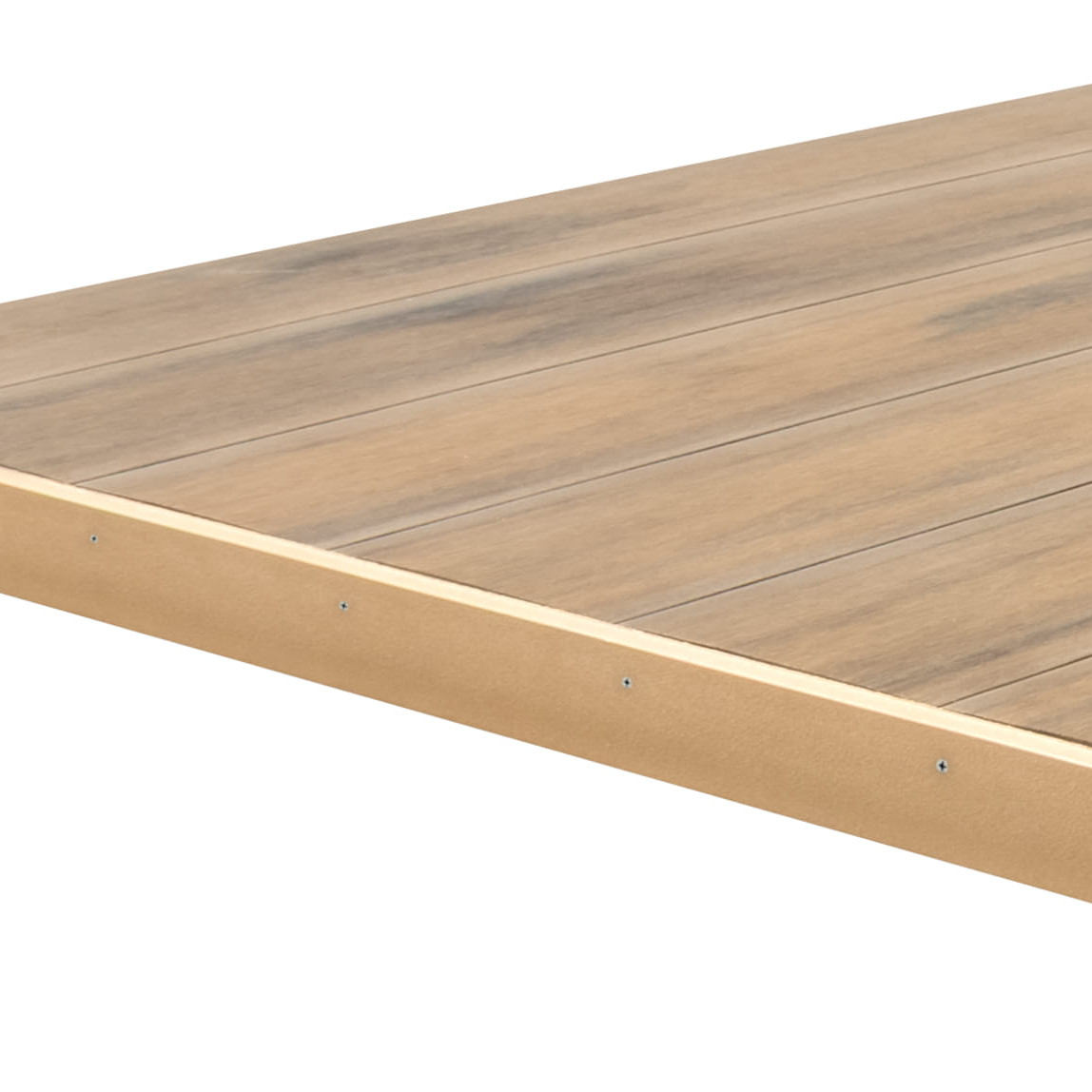 Deck Compósito CDECK WUUDE na cor Natural Beech com fecho perpendicular 46mm