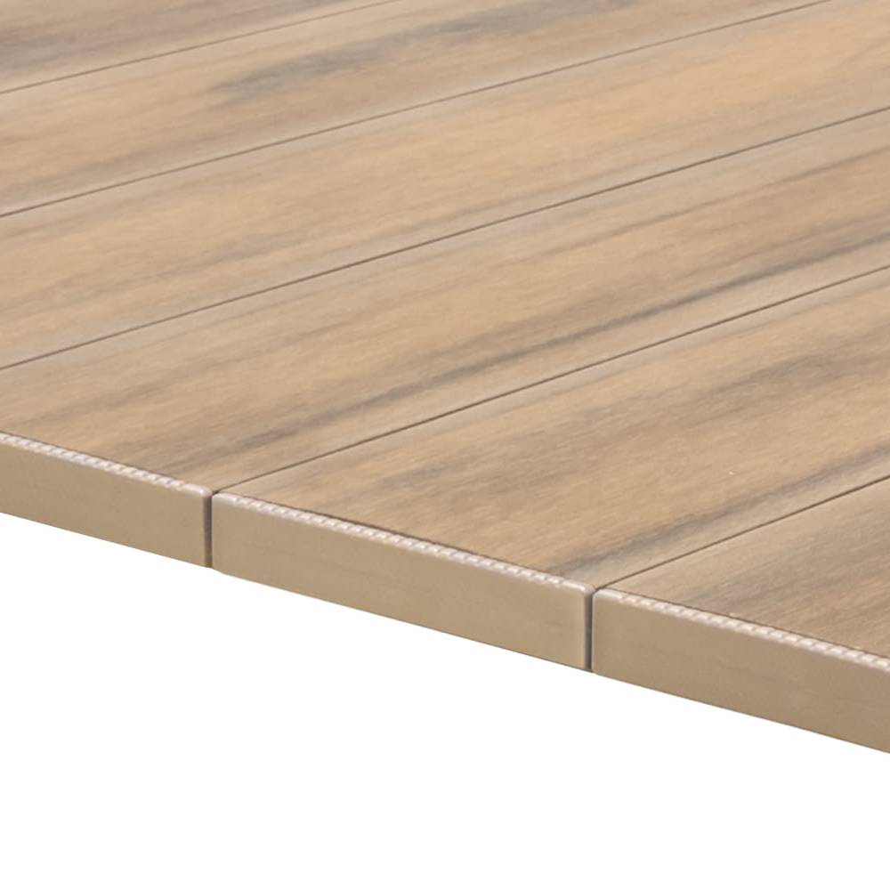Deck Compósito CDECK WUUDE na cor Natural Beech com tampas Bege Faia