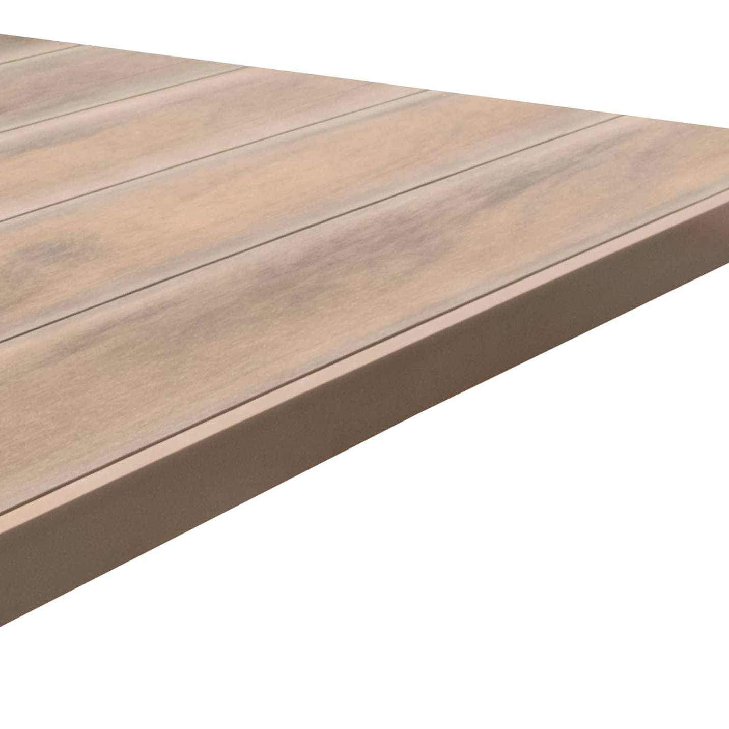 Deck Compósito CDECK WUUDE na cor Soft Oak com fecho 46mm