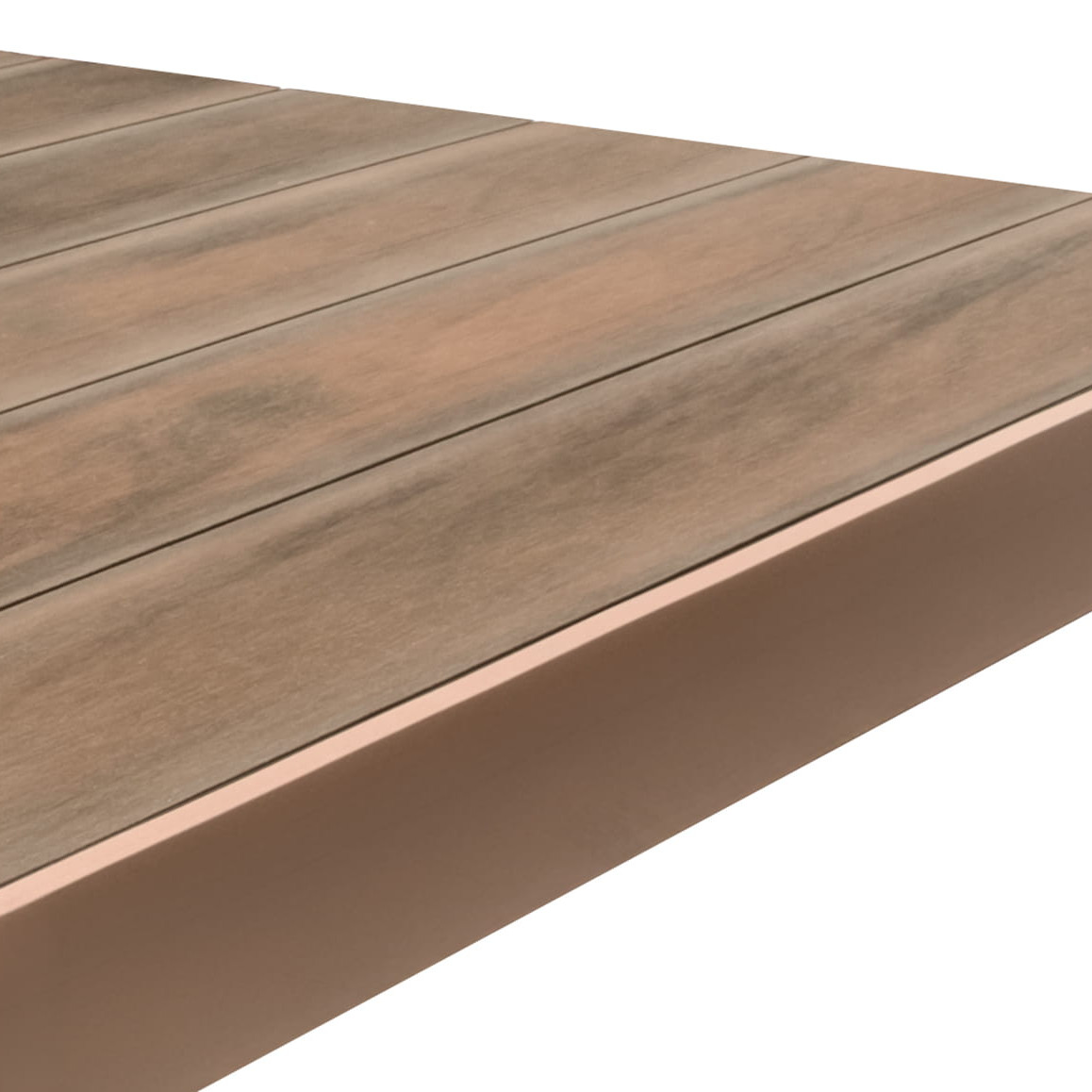 Deck Compósito CDECK WUUDE na cor Soft Oak com fecho 92mm